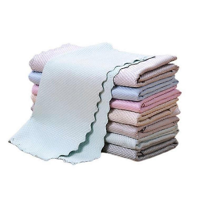 5pcs Doppelseitige FischSchuppen Rag 30 * 40cm