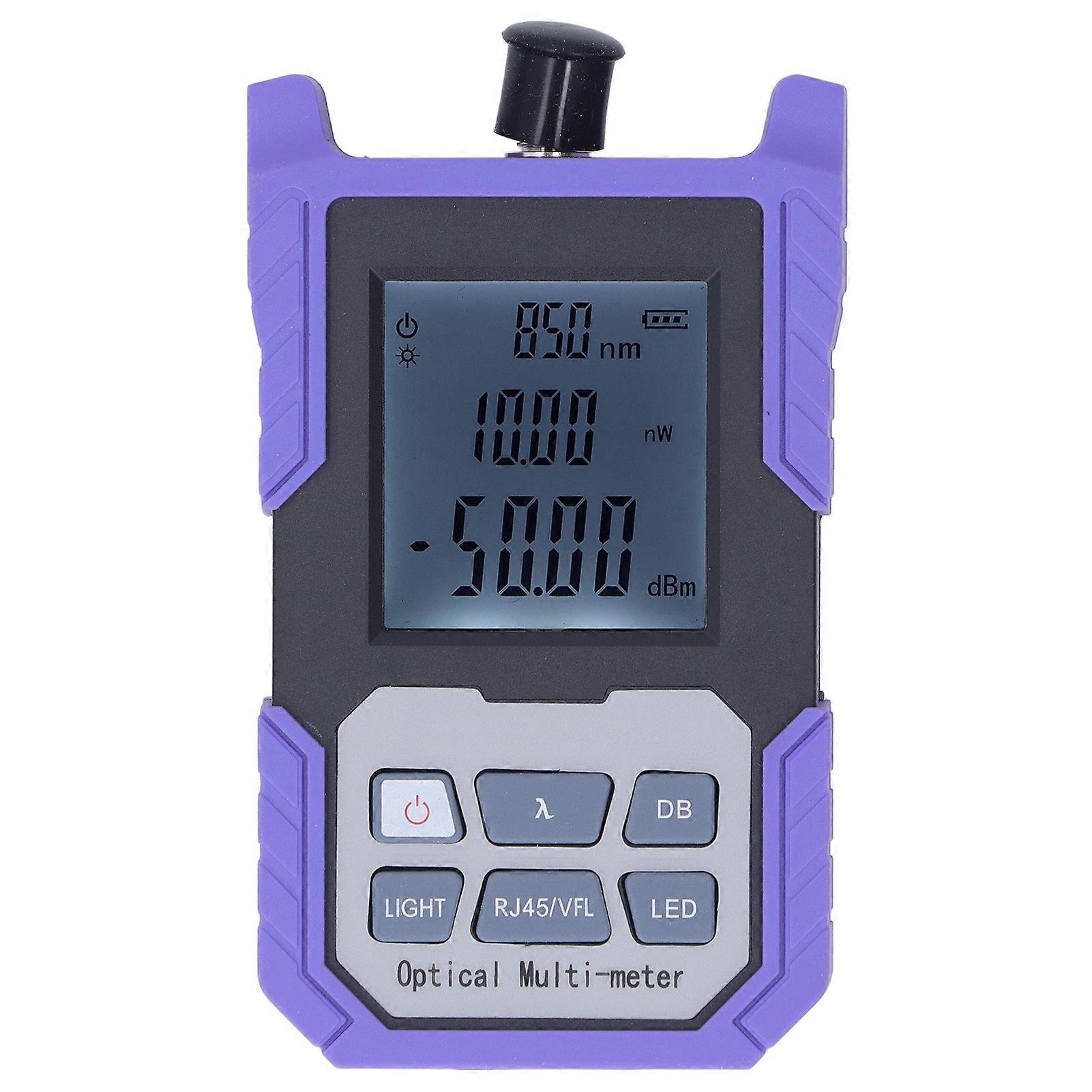 Optical Power Meter with Flashlight High Accuracy Fiber Light Attenuation Tester for SC FC ST Connector ?50?26dBm