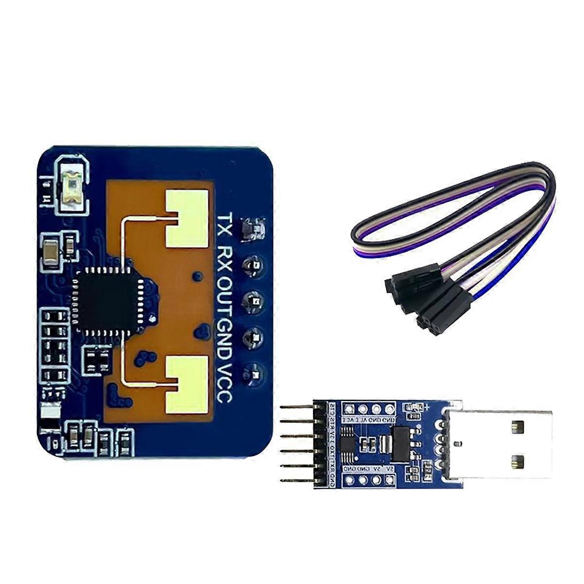LD2410C 24G Radar Human Presence Sensor+CH340 Adapter FMCW Radar Millimeter Wave Motion Detection M