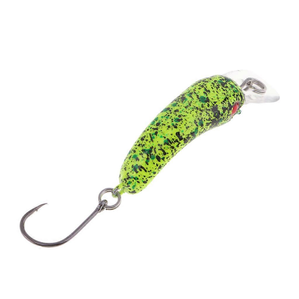 Mini Minnow Fishing Lure Artificial Hard Simulation Bait Crankbait Cyan