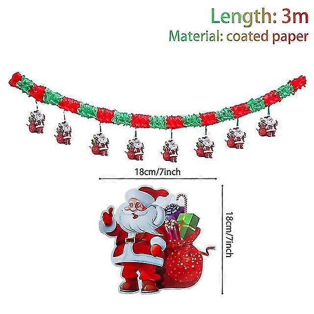 Jultomten Banner Glad Dekor För Hem 2023 Xmas Drop Prydnadsföremål Semesterfest Navidad Kerst Nyår 2024