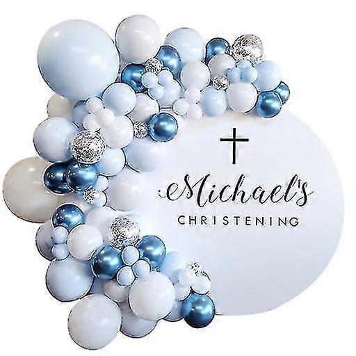 109pcs macaron blå ballong sett for bursdagsfest dekorasjon