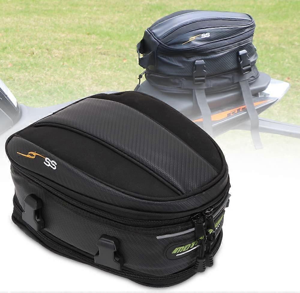 バイクテールバッグ防水ラゲッジバッグシートバッグオートバイサドルバッグ多機能PUレザーバイクバッグスポーツバックパック、15リットル