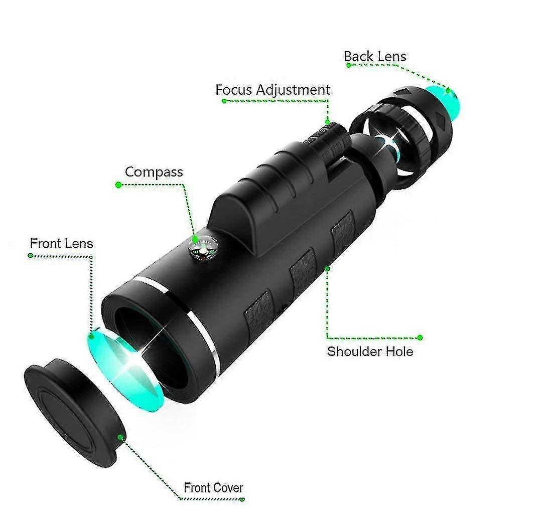 Monocular Telescope, Monoculars With Clip,40*60cm