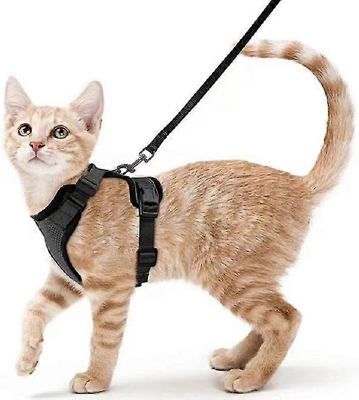 Cat Harness And Leash For Walking, Escape Proof Soft Adjustable Vest Harness For Cats, Breathable Vest