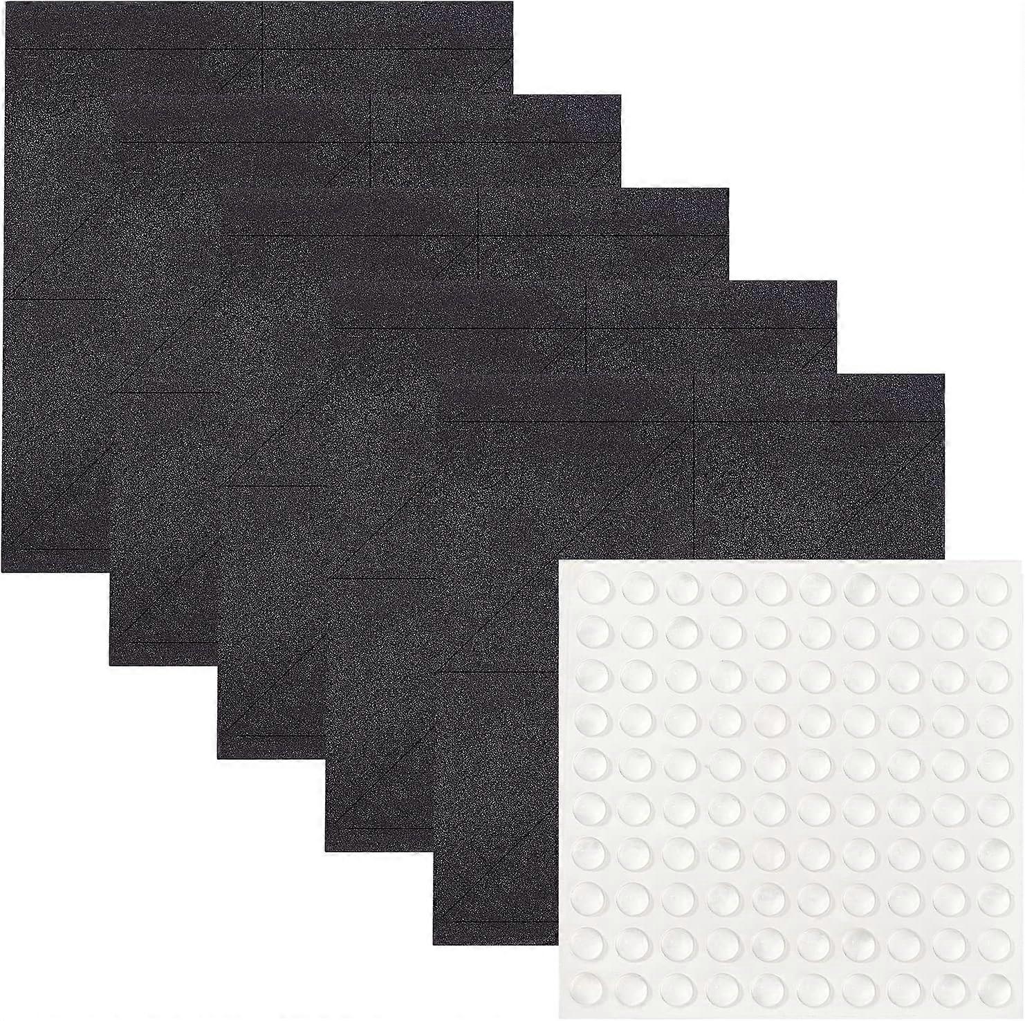 100Pcs Adhesive EVA Protection Pads Self Adhesive EVA Right Angle Protection Pad Corner Protectors Pads with 100Pcs Drawer Bumpers for Picture Frame F