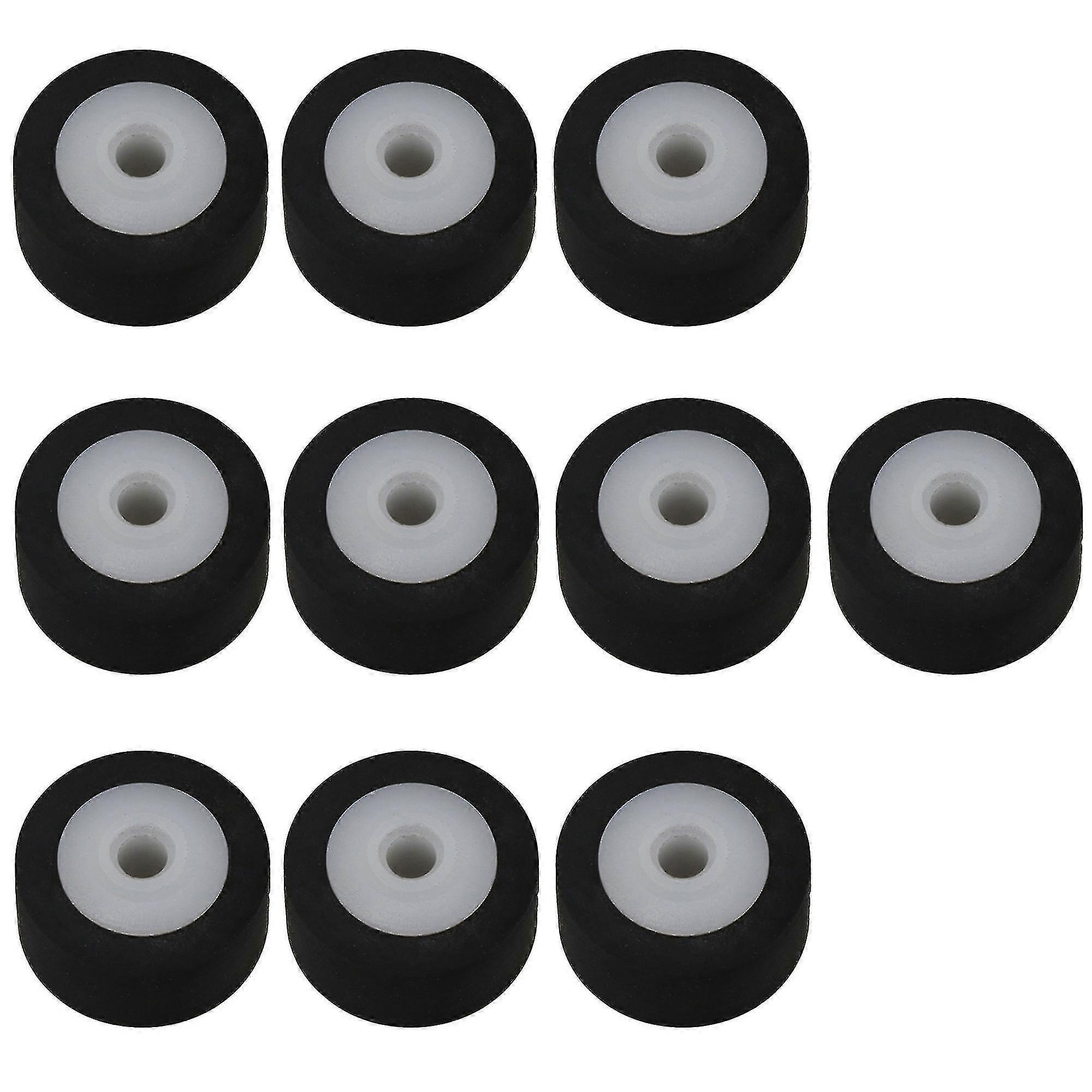 10 قطع الصوت المطاط ضغط الشريط حزام بكرة عجلة سوداء 13x6x2.5mm