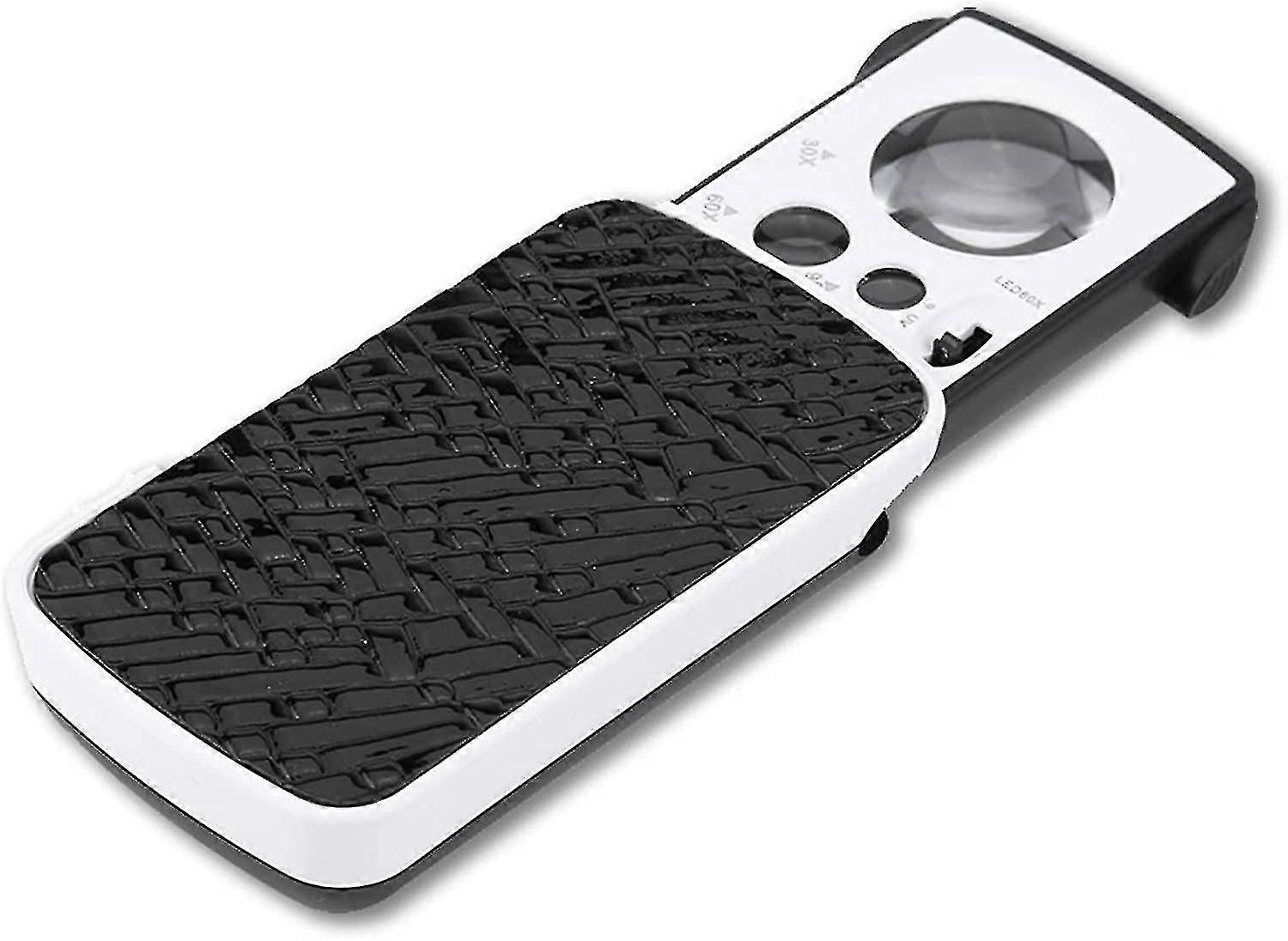 Magnifying Glass, 30x/60x/90x Handheld Magnifying Glass With Led Light Illuminated Magnifying Glass compatible with Jewelry