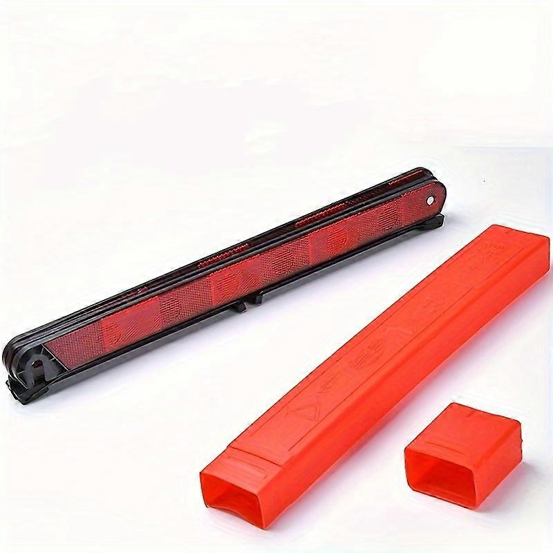 Portable Folding Car Emergency Warning Triangle Red Reflective Road Safety Hazard Tripod Stand with Reinforced Plastic Material