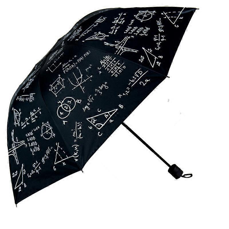 New Design Umbrella Mathematical Formula Big Umbrella Kids Umbrellas Sun Protection Windproof Middle School Student Umbrella