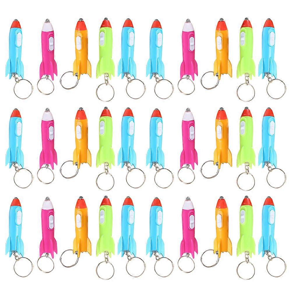 30pcs Creative Rockets Head Designed Keychains Handbag Pendants Key Pendants
