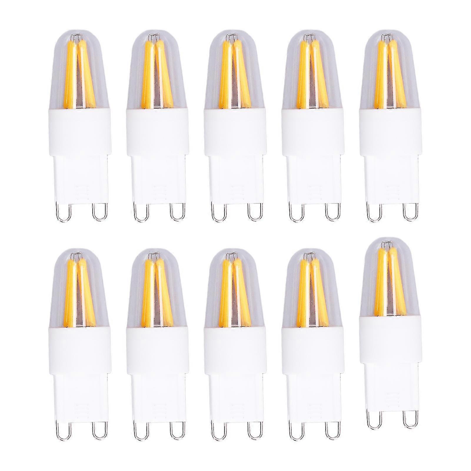 10pcs G9 LED Bulb Warm White 200LM for Chandelier Ceiling Light Wall Sconces