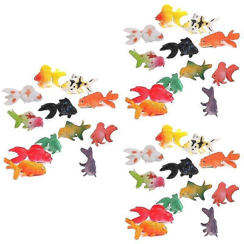 36 pezzi modello plastica goldfish toys set