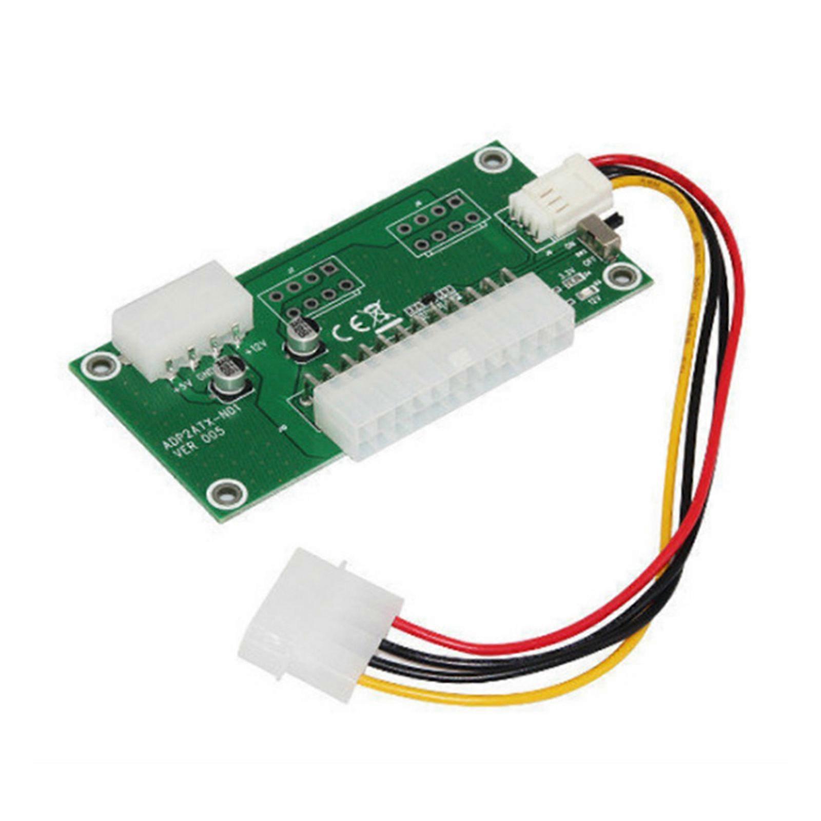 ADD2psu ATX 24Pin to 4Pin Power Supply Sync Starter Card Dual PSU Adapter