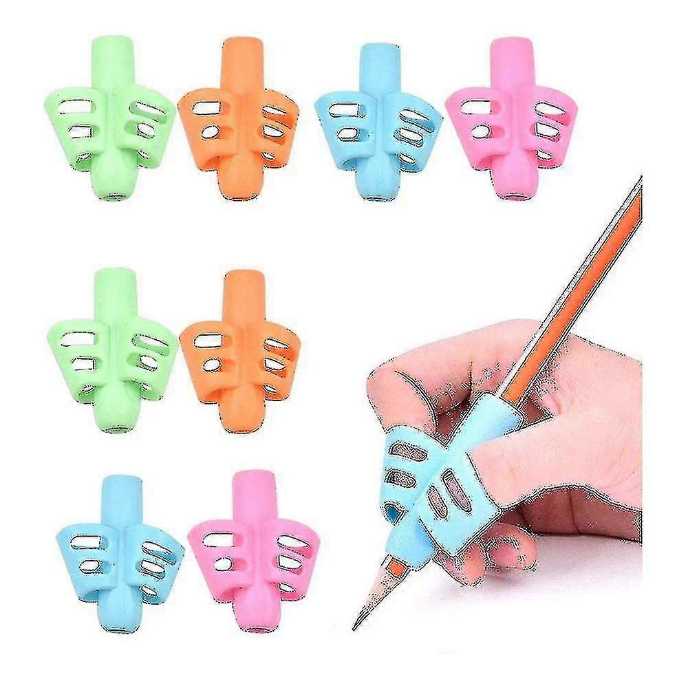 אחיזת אחיזה בעיפרון אחיזה (8 יח'): מערכת עזר לכתיבה לילדים ואחיזות סיליקון