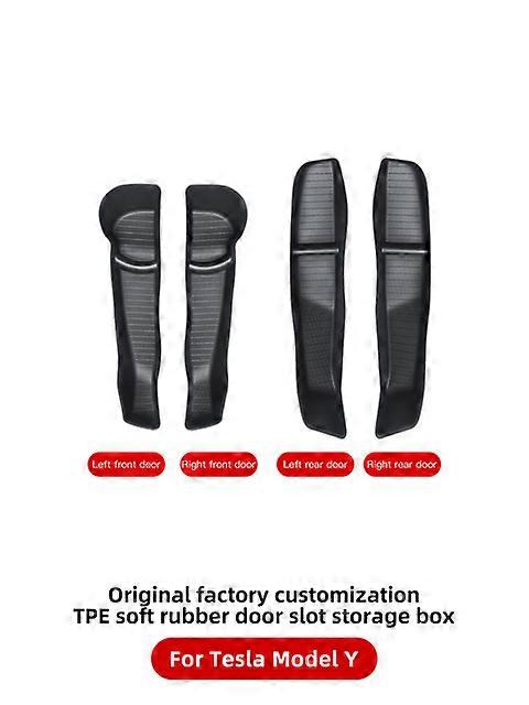 YZTesla Model Y Door Armrest Storage Box Front Rear Door Armrest Organizer Box For Model Y Stowing Tidying Accessories