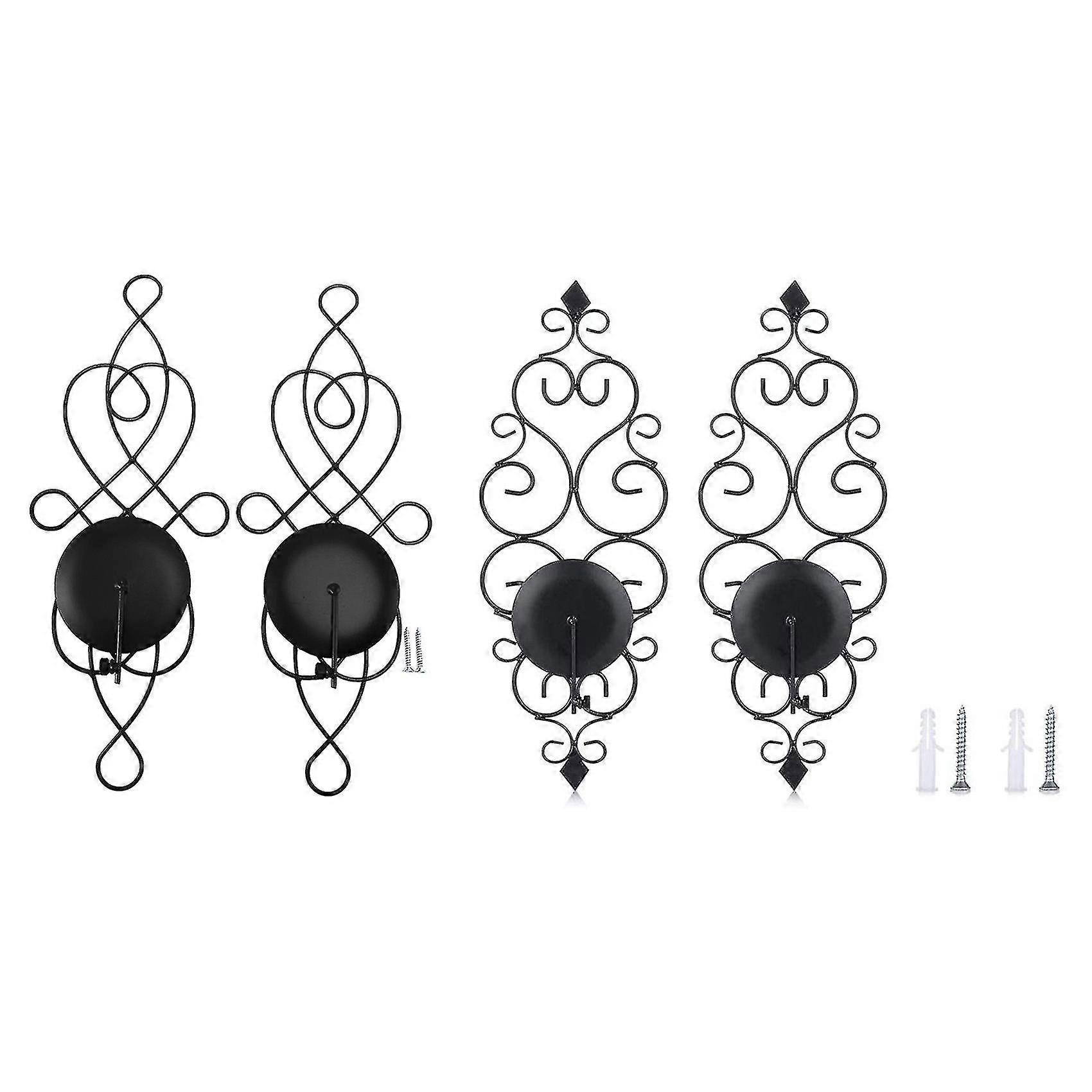 2 Pcs/set Wall Candle Sconces, Wedding/party/ Dinning Room Decor