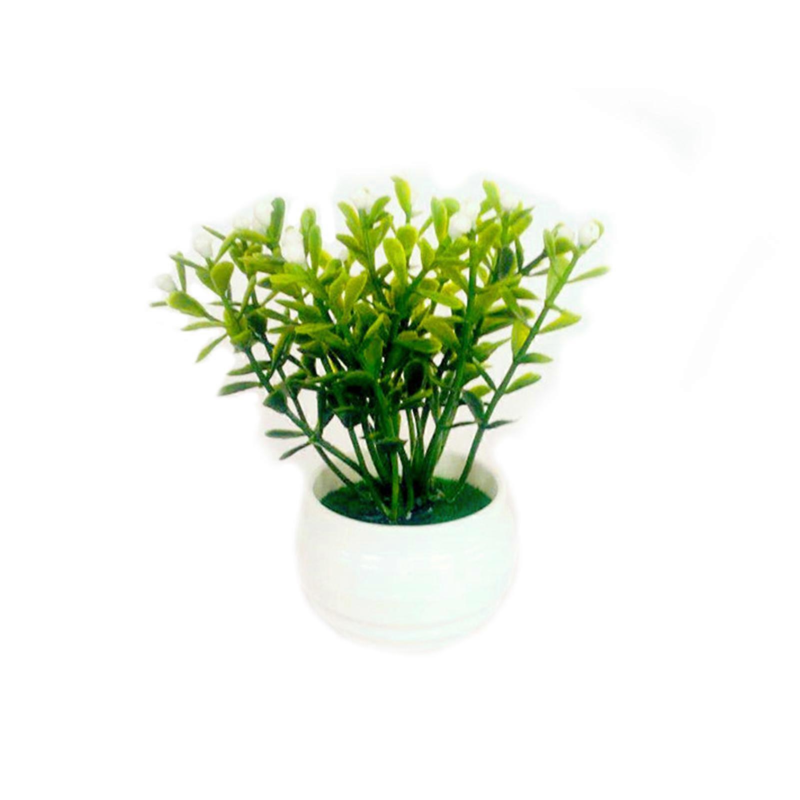 Welcoming Pine Bonsai Artificial Plastic Green Plant Potted Fake Small Tree Home Table Decoration Garden Arrangement Ornaments