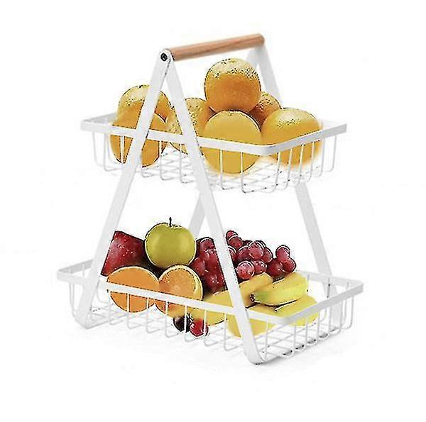 2 Tier Countertop Fruit Basket H Rative Bowl D