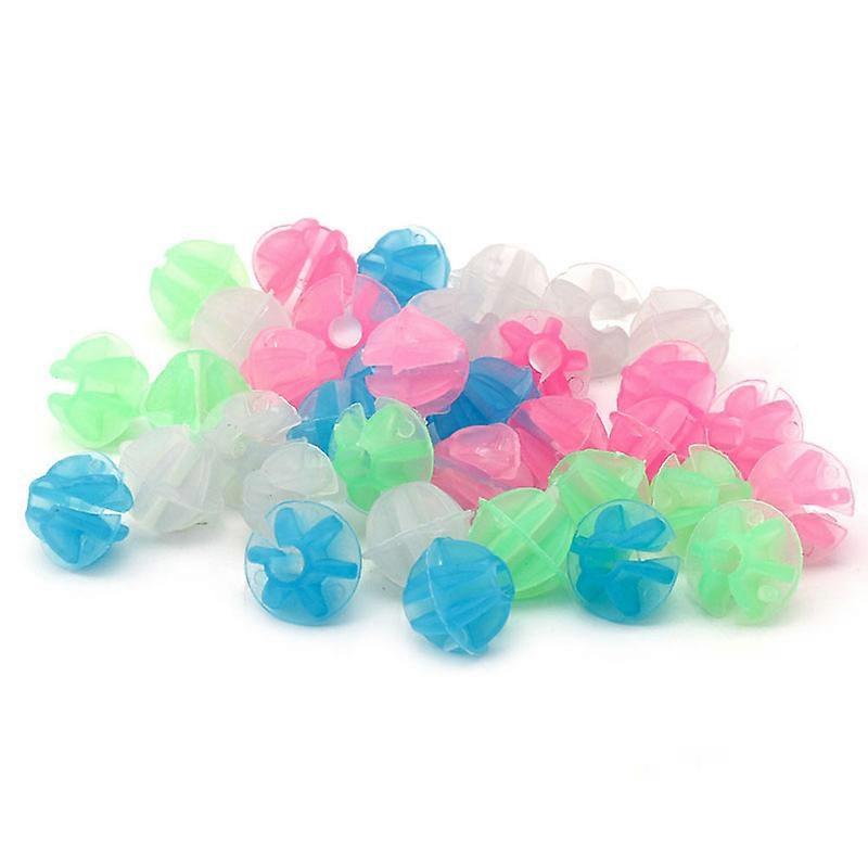 36X الملونة البلاستيك دورة الدراجة عجلة تكلم كليب مضيئة الخرز دراجة ديكورات