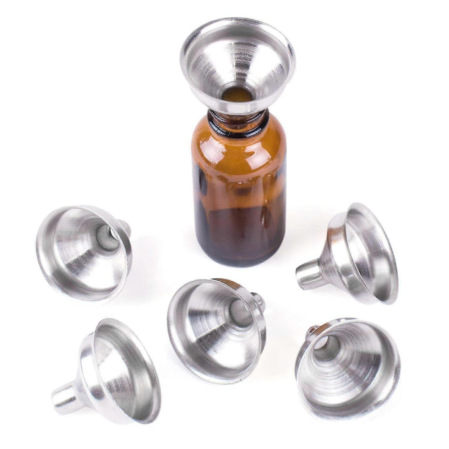 6pcs Stainless Steel Mini Funnel