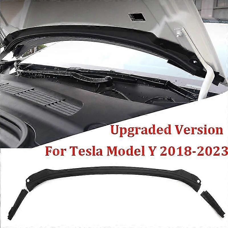 גרסה משודרגת מעולה קדמית עמידה במים שלדה כיסוי מים רצועת עבור טסלה דגם Y 3 2018-2023 כניסת אוויר מגן כיסוי שינוי