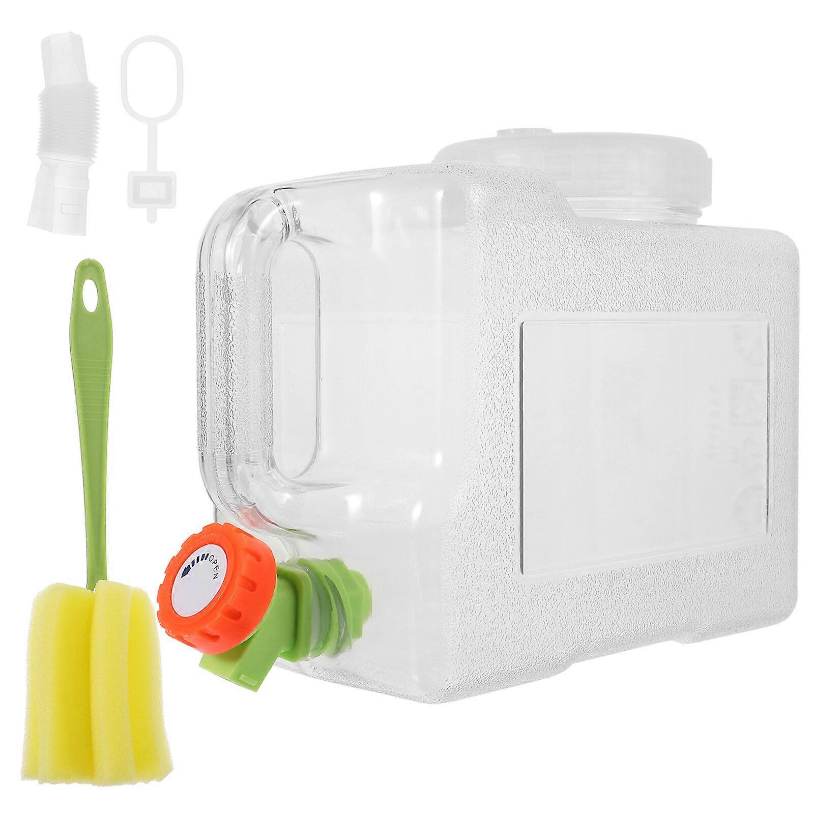 1 Set Reusable Water Container Outdoor Large Water Storage Container with Faucet