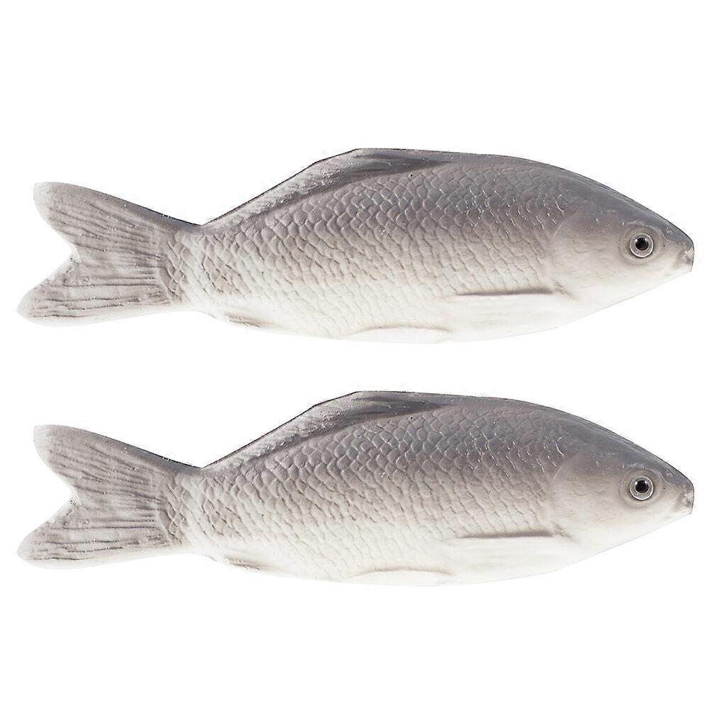 Modèle de poisson de simulation 2pcs Modèle de poisson PU Modèle éducatif d’animal artificiel Modèle de poisson simulé