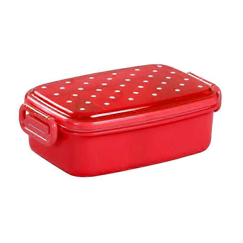 480ml Single Layer Portable Dot Picnic Lunch Box Food Storage Container Case