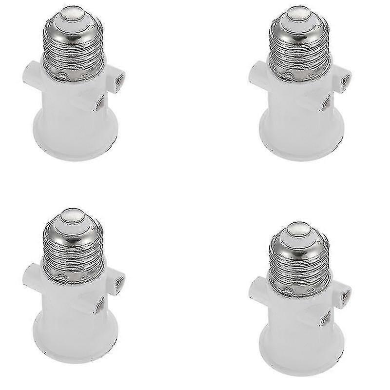 4pcs E27 Lampe Support Convertisseur Socket Ampoule Lampe Support Adaptateur Plug Extender Ampoule Base Holder
