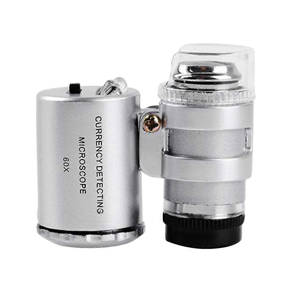 Magnifying Glasses Kids 60x LED Microscope 60x Microscope LED Light Jewelers Loupe Currency Microscope Microscope Magnifier
