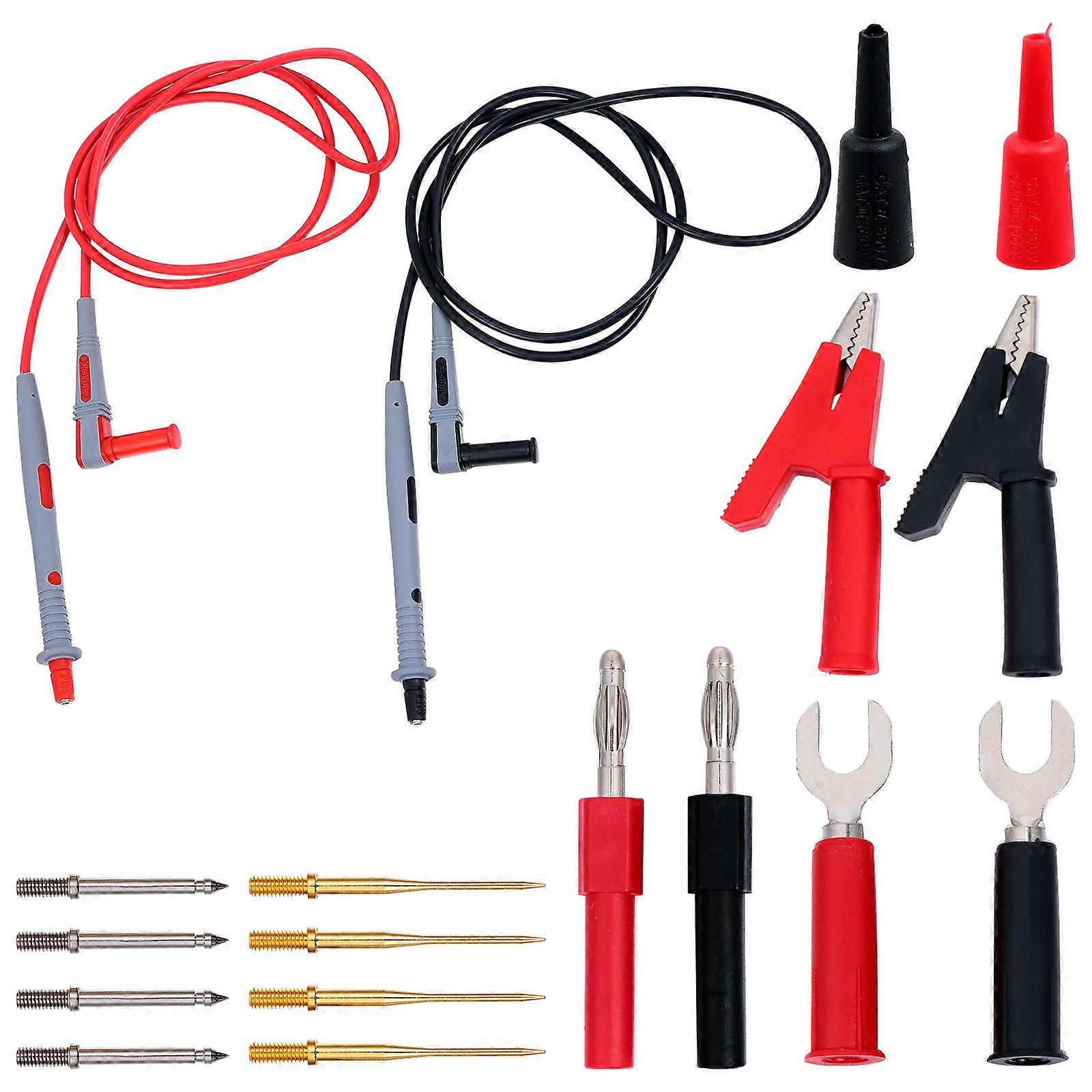 18 Pcs Test Leads Electrical Multimeter Test Lead with Alligator Clip Test Probe