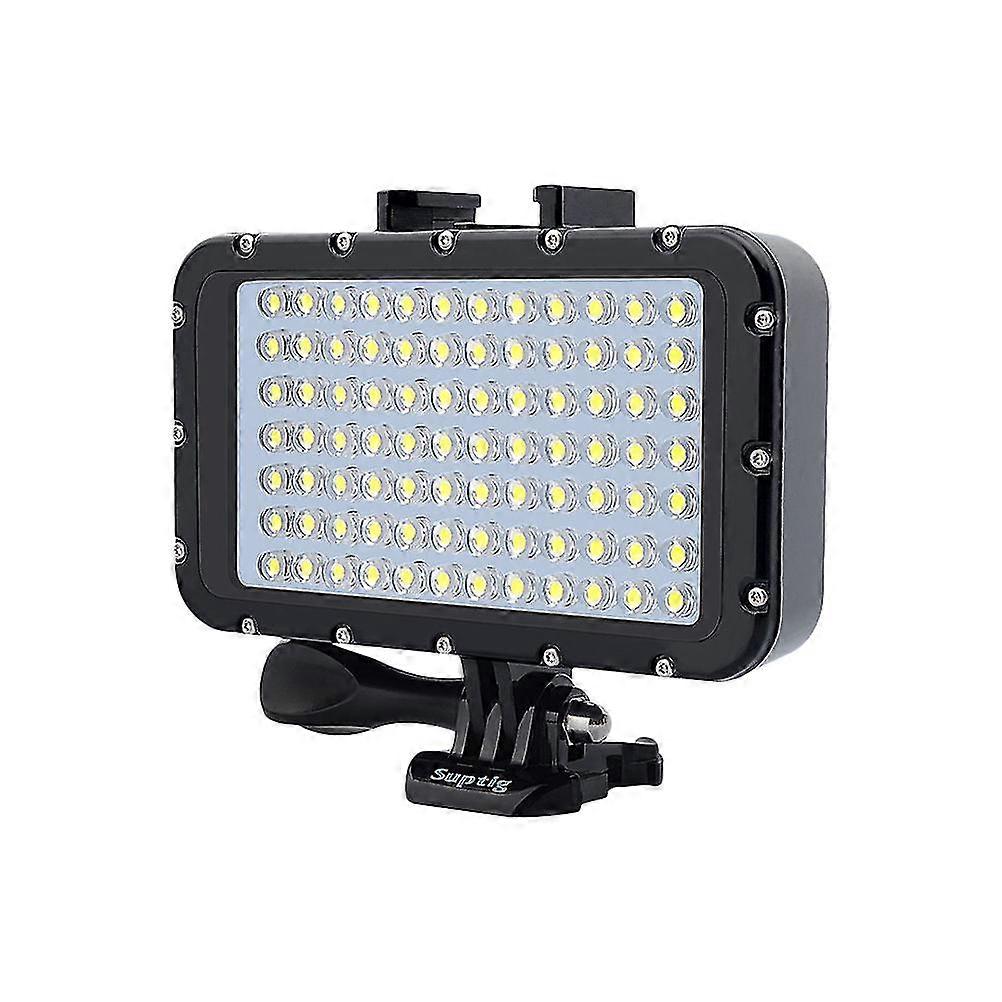 50m / 164ft 防水可充电调光水下灯潜水灯 LED 视频灯 84 颗 LED 5000lm 适用于 Gopro 尼康松下单反相机