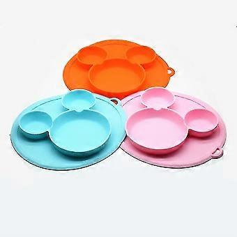 Children Silicone Plate Bowl With Suction Cup Feeding Dishes Tableware