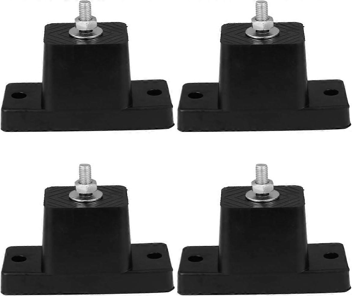 4x Rubber Vibration Isolator Mounting Brackets - for Mini Split Air Conditioner Condenser