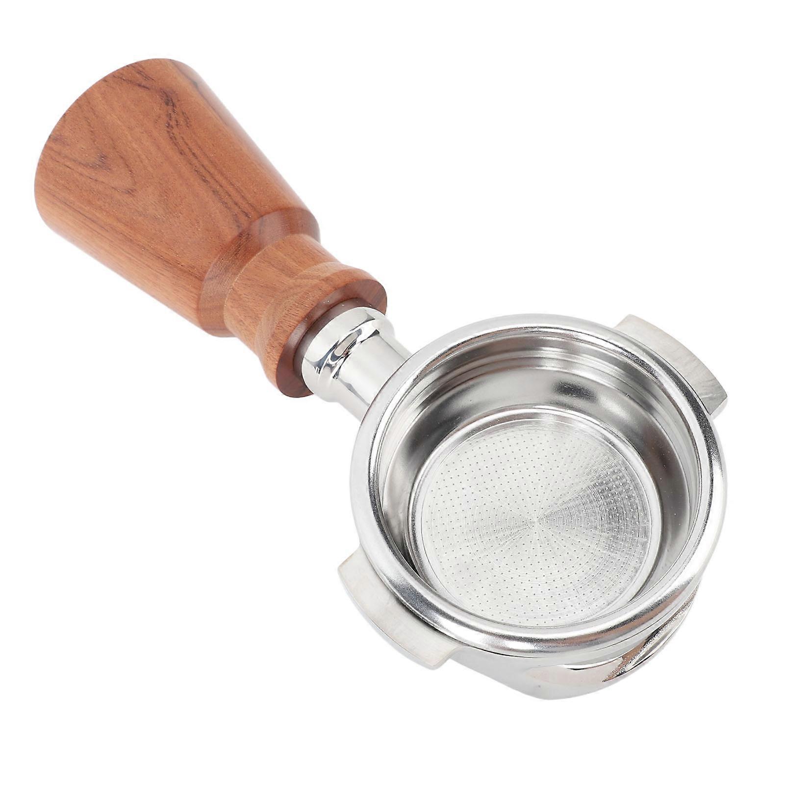 58mm Bottomless Portafilter Ultra Fine Mesh Removable Filter Hollow Design Stainless Steel Bottomless Portafilter for Expobar E61 Siam Rosewood