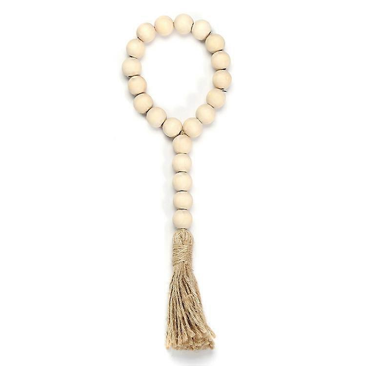 Prayer Bead with Tassels Nature Wood Rustic