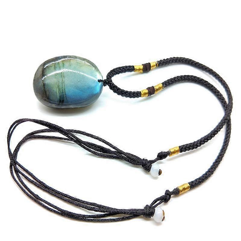Natural Labradorite Stone Gemstone Pendant Stone Necklace