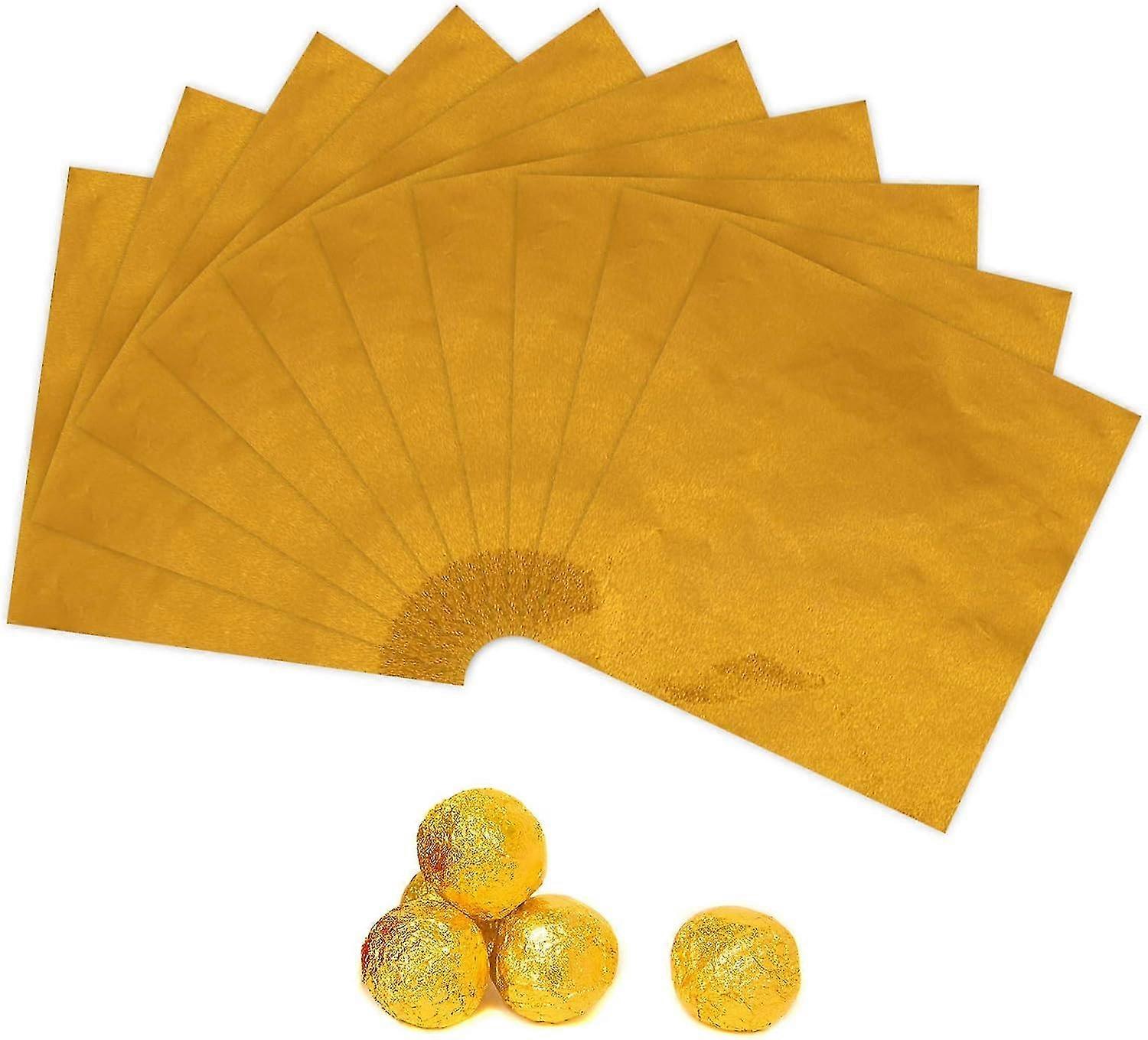 Chocolate Cups In Foil - 100 Sheets For Candy Packaging