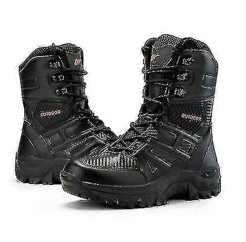 Erkek Büyük Boy Askeri Botlar Açık Aşınmaya Dayanıklı Yüksek Üstlü Savaş Ayakkabıları Saha Eğitimi Taktik Botlar Nefes Alabilir Yürüyüş Erkekler İçin Çöl Botları