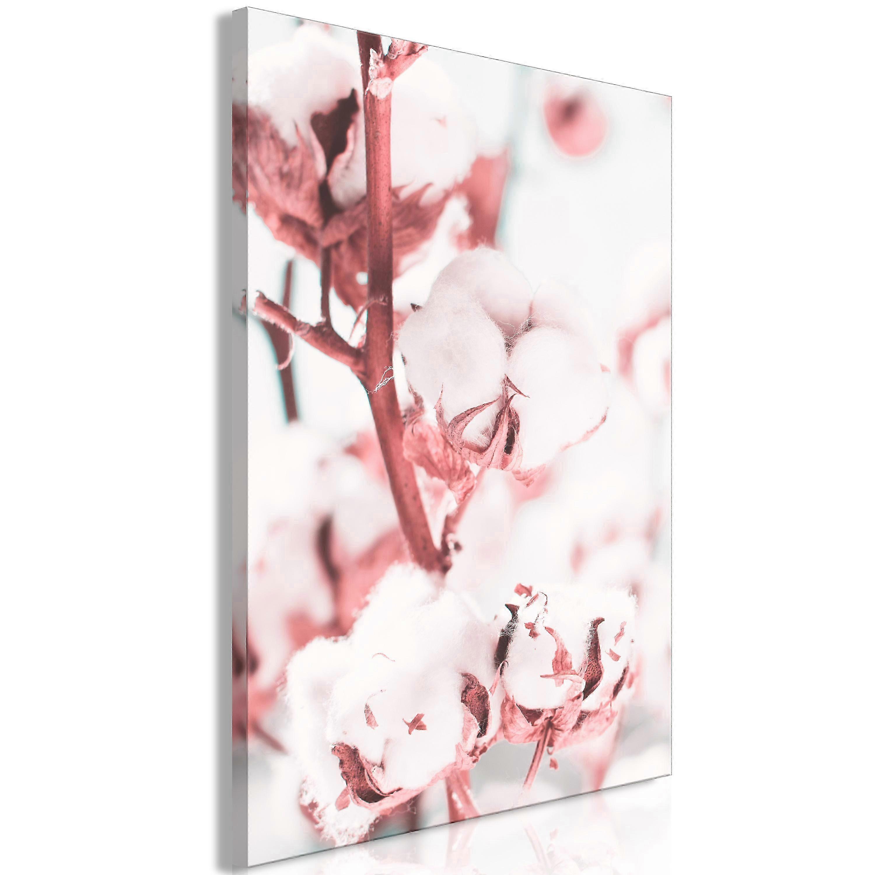 Impression sur toile - Blooming Cotton (1 part) Vertical