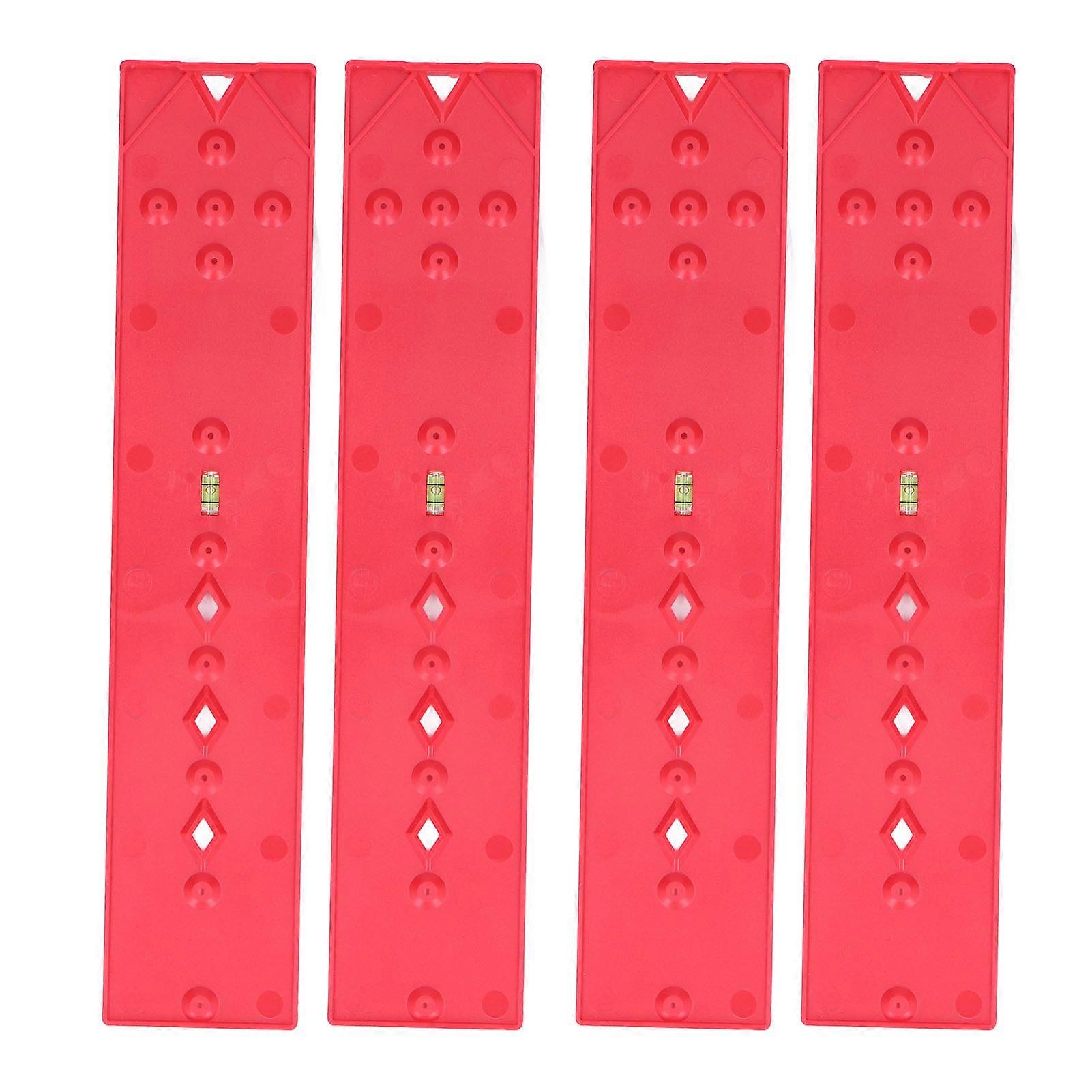 4Pcs Drilling Guide Locator Accurate Positioning Light Weight Level Adjustment Drilling Locator for Woodworking