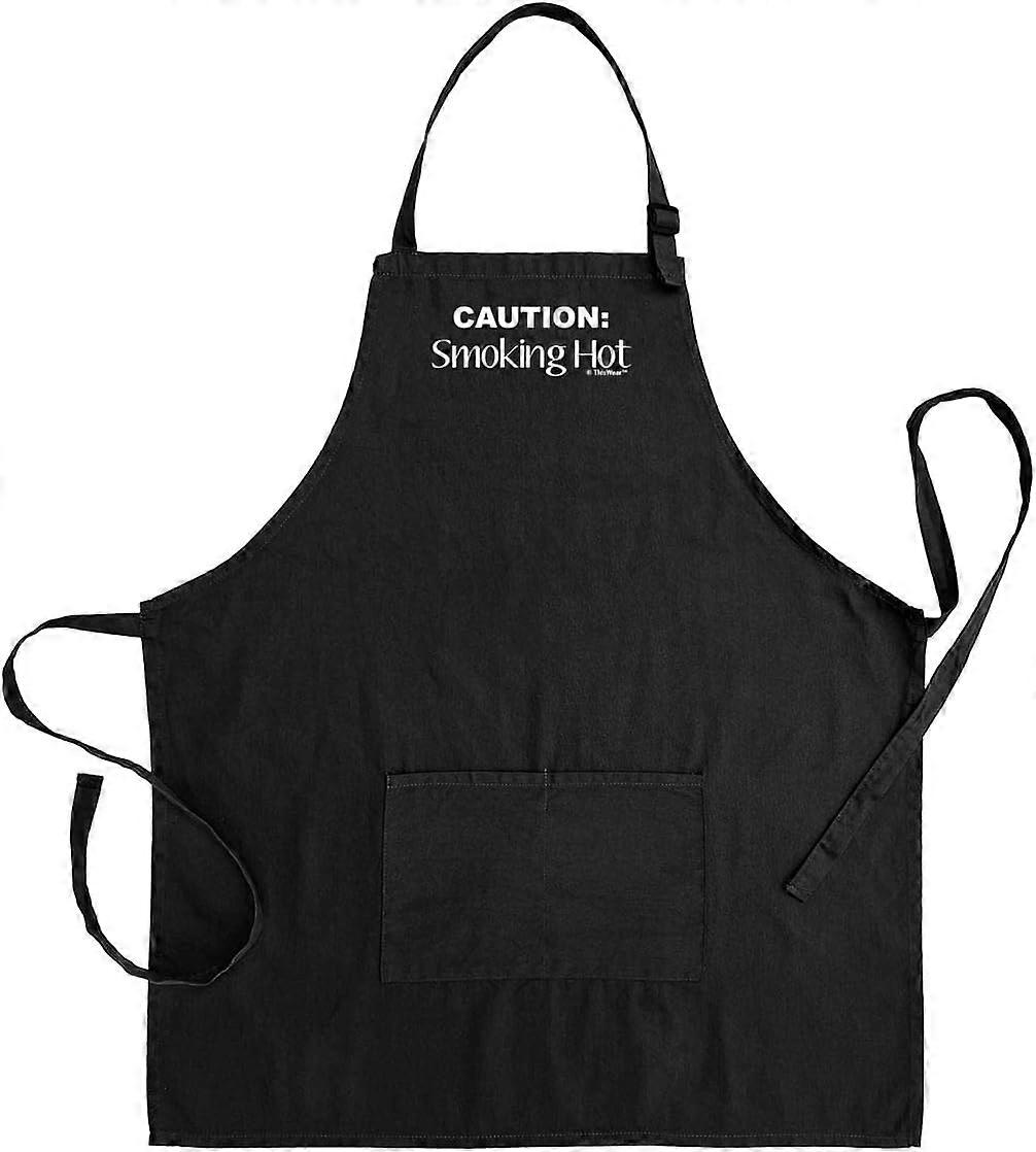 Bib Caution Smoking Hot With pocket Adjustable