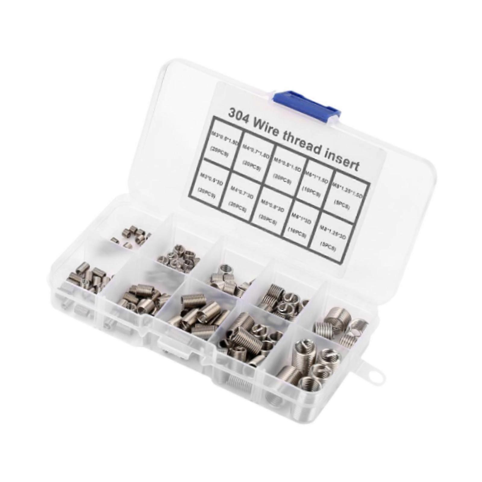 150Pcs Thread Repair Inserts Kit Thread Inserts for Home Fixing Vehicles Car