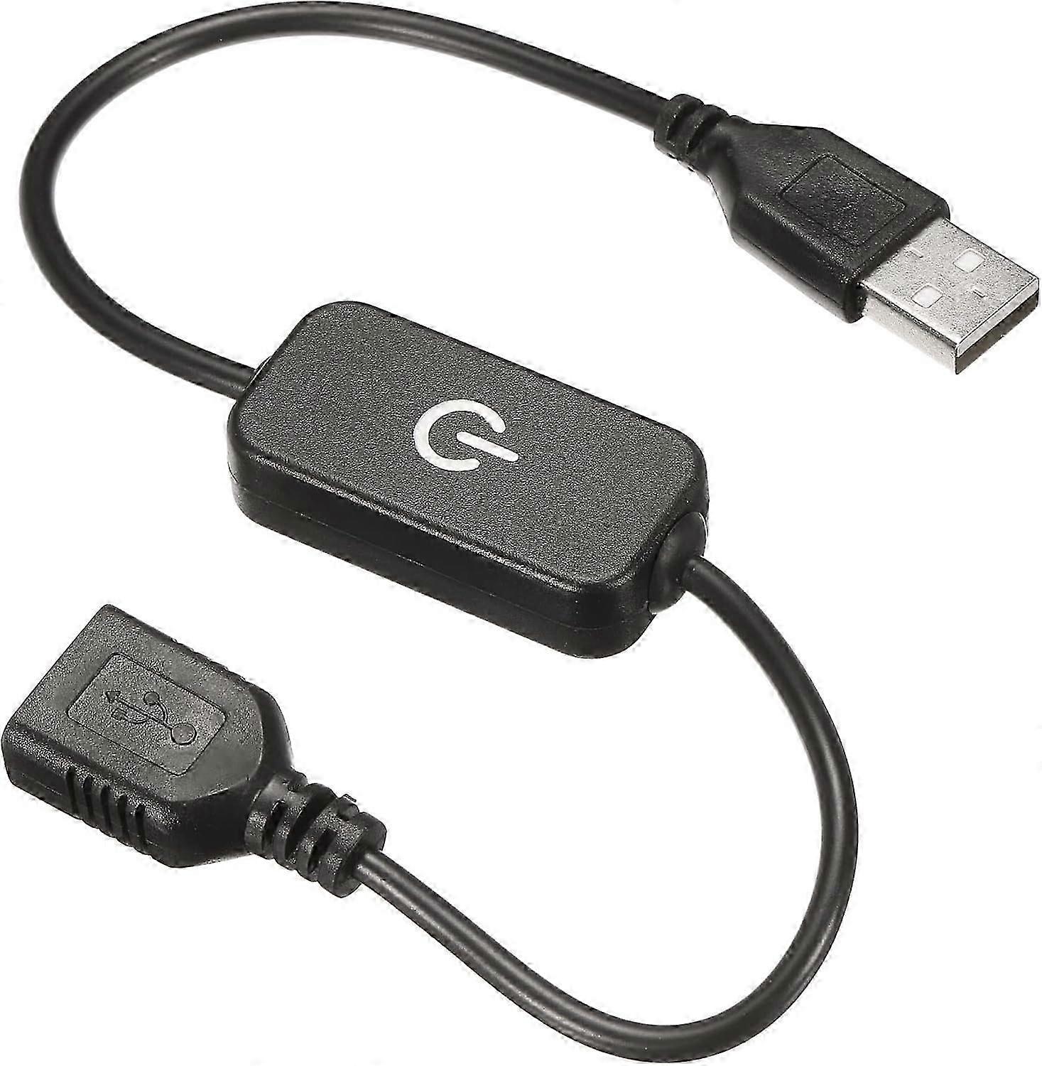 LED Touch Inline Dimmer 5V 3A USB Cord Touch Switch Controller for Single Color Emitter Diode Strip Light Fixture, Black