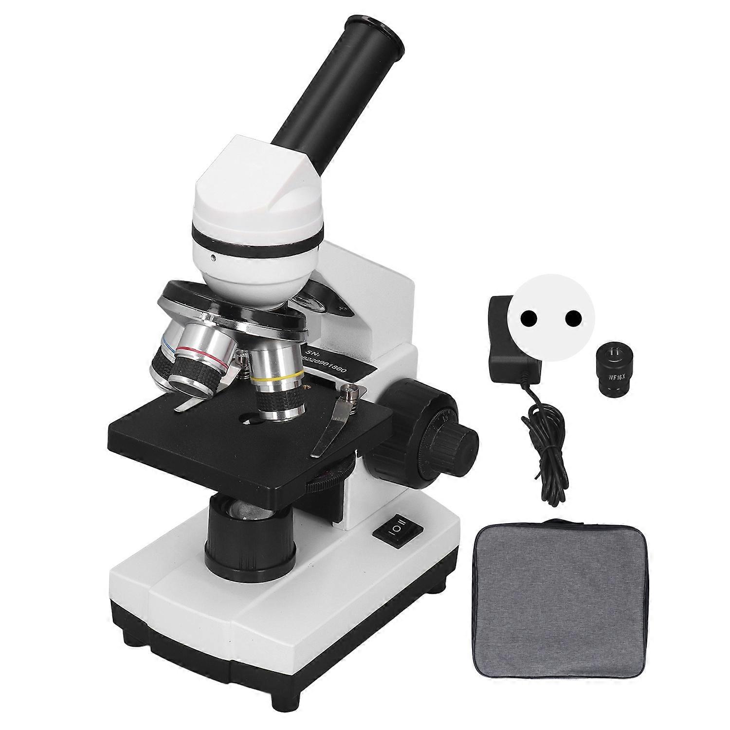 Monocular Microscope 40X‑640X Biological Compound Monocular Microscope for Education Laboratory AC10