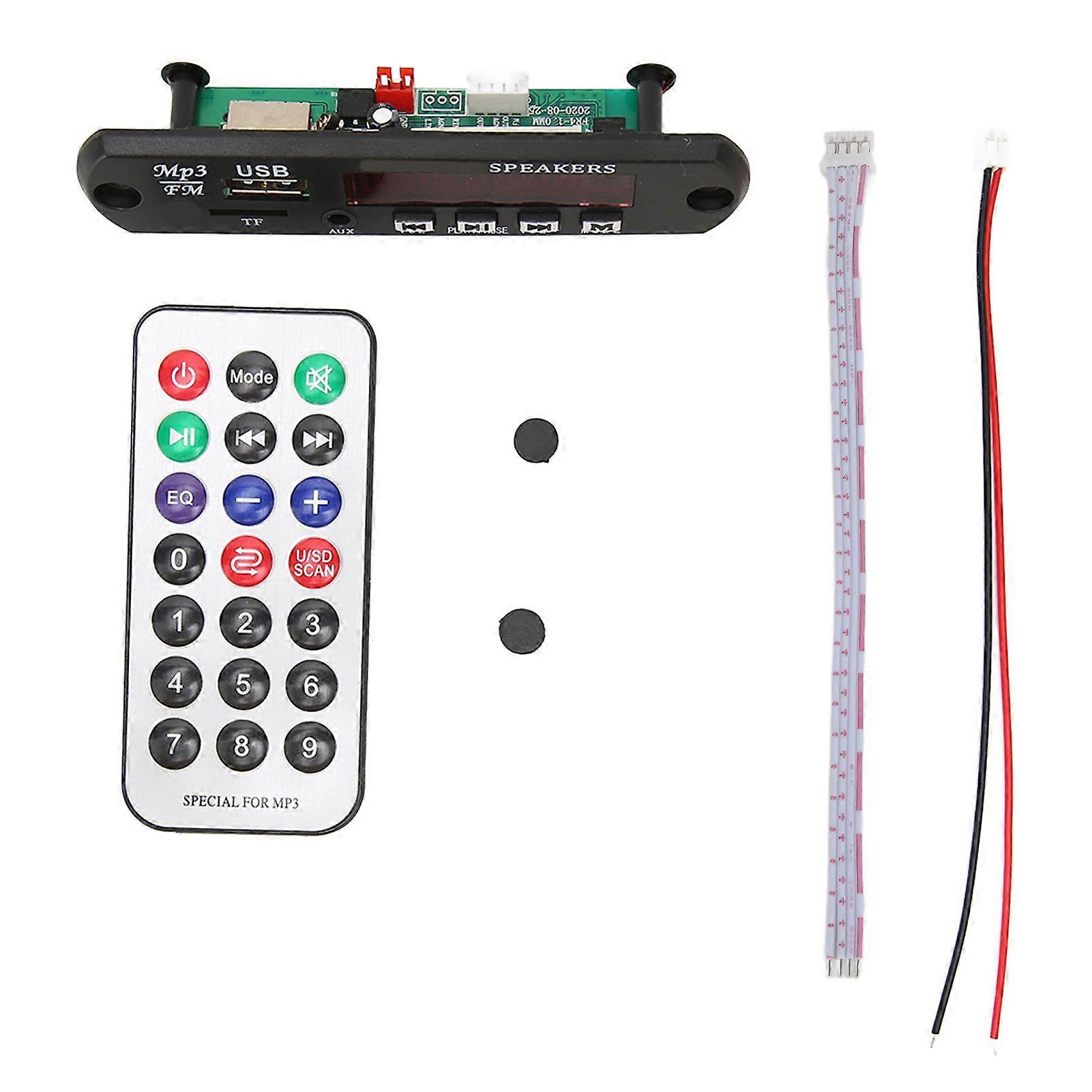 MP3 Bluetooth Remote Decoding Board Hand Free Volume Adjustment Decoding Module for MP3 Player