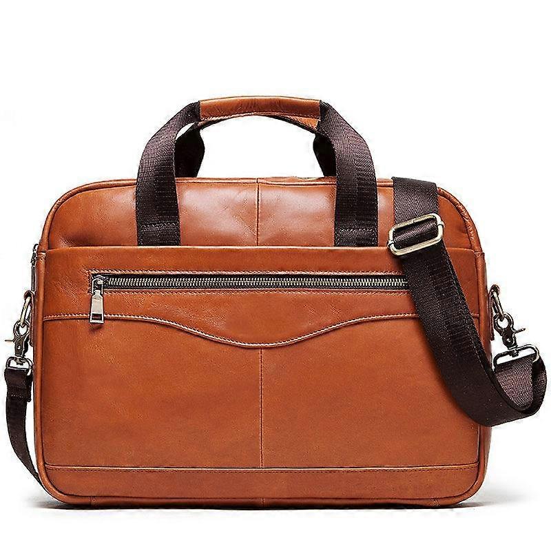 Men's Shoulder Bag Crossbody Bag Men's Head Layer Cowhide Multi-functional Briefcase Men's Leather Handbag