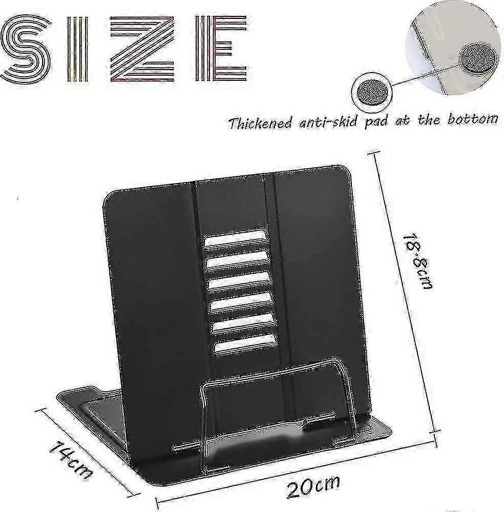 Metal Reading Stand, Foldable Bookends, Book Stand, Multifunctional Bo