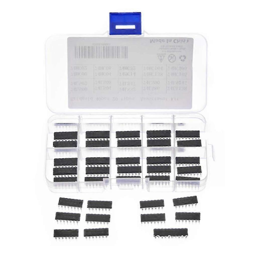 40Pcs (20Pcs 74Hcxx+20Pcs 74Lsxx) Series Logic Ic Assortment Kit Logic Chip Timer Ic